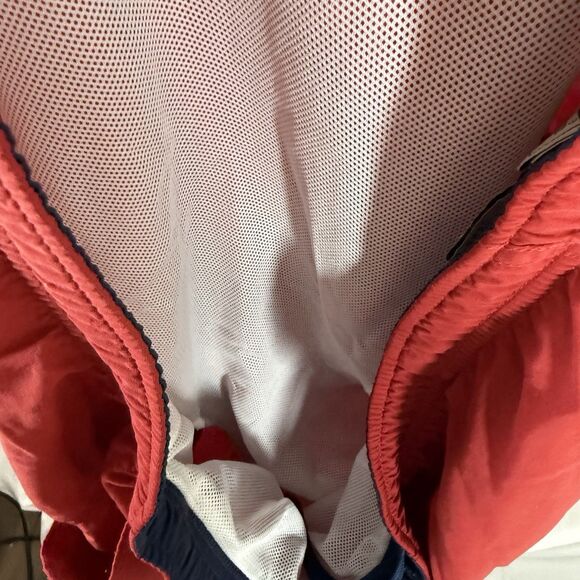 LL Bean Swim Trunks Men 42 Red Pull On Drawstring Cargo Pockets Mesh Lined 6" In - Picture 8 of 8